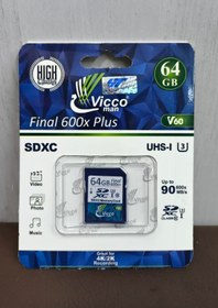 تصویر کارت حافظه ویکومن viccoman SD 64GB 90 MB/S 600X U3 