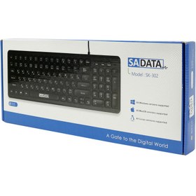 تصویر کیبورد باسیم سادیتا مدل SK-302 SK-302 Wired Keyboard