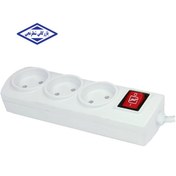 تصویر سیم سیار سه راهی بدون ارت کاوه الکترونیک 