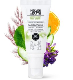 تصویر کرم صورت اورجینال خارجی Heaven on Earth Skin Tone Equalizing Brightening Moisturizing Face Cream with Hyaluronic Acid Vitamin C 50ml 