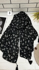 تصویر شال نخی گلدار 