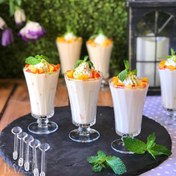 تصویر ست ۶ عددی لیوان و گیلاس پایه دار پاشاباغچه مدل دیاموند 