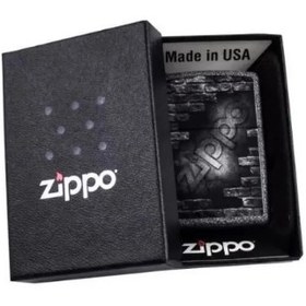 تصویر فندک زیپو طرح آجر zippo bricks