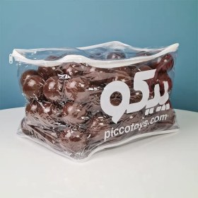 تصویر توپ رنگی بسته 100 تایی رنگ قهوه ای کد P/TPN0100/BR 