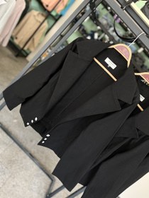 تصویر کراپ کت کتان 