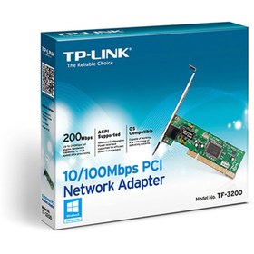 تصویر کارت شبکه 10/100Mbps تی پی لینک TF-3200 TP-LINK TF-3200 10/100Mbps PCI Network Adapter