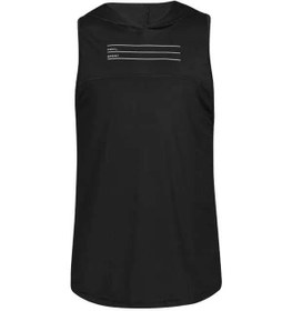 تصویر تاپ مردانه ورزشی کلاهدار مشکی پانیل Panil کد 4022 