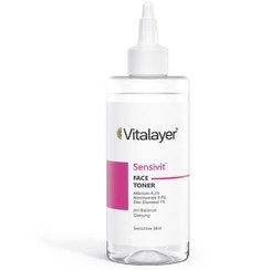 تصویر تونر ویتالیر حاوی نیاسینامید مدل سنسی ویت پوست حساس 200 میل Vitalayer Sensivit Face Toner For Sensitive Skins 200ml