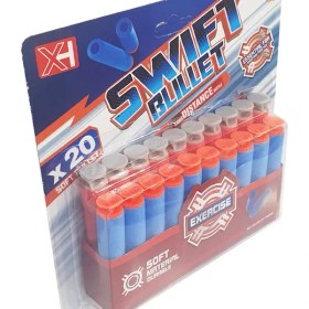 تصویر تیر ابری و تیر فومی بیست عددی Soft Bullet – SWIFT Bullet 20 PCs 