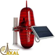 تصویر چراغ دکل چشمک زن خورشیدی سری E 