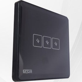 تصویر کلید لمسی ساده سه پل ویستا 