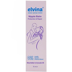 تصویر پماد پیشگیری کننده و ترمیم کننده ترک سینه در دوران شیردهی 15میل الوینا Elvina Nipple Balm Protection And Repair 15ml