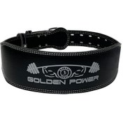 تصویر کمربند بدنسازی طرح چرم گلدن پاور 