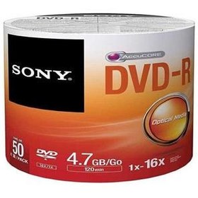 تصویر DVD خام اوریجینال SONY بسته 50 عددی 