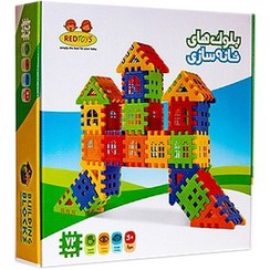 تصویر بازی ساختنی بلوک های خانه سازی block building 60-piece house building game