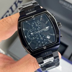 تصویر ساعت سیکو مردانه سه موتوره سیکو اکسکلوسیو مدل 3200 رنگ مشکی صفحه مشکی 