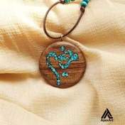 تصویر گردنبد فیروز کوبی شده اسم طرح مرضیه 