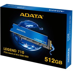 تصویر SSD اینترنال ای دیتا مدل LEGEND 710 با ظرفیت 512 گیگابایت M.2 2280 / 2,400 MB/s / 1,800 MB/s /