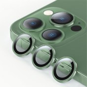 تصویر محافظ لنز رینگی سبز - Iphone 11 Green Ring Lens Protector