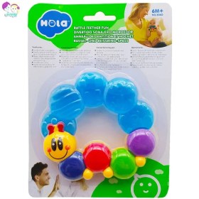 تصویر دندان گیر طبی جغجغه ای حلزون Hola Rattle Teether code:664075