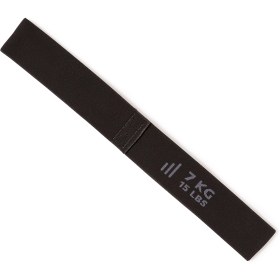 تصویر کش ورزشی / پیلاتس انایامبا 7 کیلوگرم - دکتلون Nyamba Fabric Mini Pilates Band 7 Kg - Black - Difficult Level 