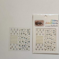 تصویر مروارید و نگین چسبی مو صورت وناخن وارداتی اورجینال 