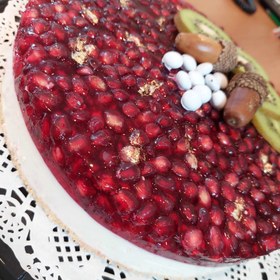 تصویر دسر_ چیزکیک یخچالی Deser chiz cake yakhchaly