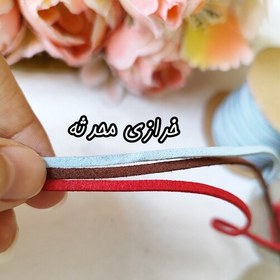 تصویر نخ چرمی تریشه ، بند کفش عروسک (متری) 