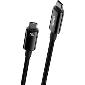 تصویر کابل تبدیل USB-C به USB-C باسئوس مدل CAWJ040001 طول 1 متر 