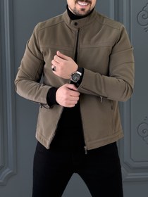 تصویر کت چرم 120502 AKOMOD شکلاتی 