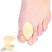 تصویر لا انگشتی مدل طب و صنعت کد ۱۰۳۰۰ پد بین انگشتی طبی برای کاهش درد و اصلاح فشار شست پا در هالوکس والگوس