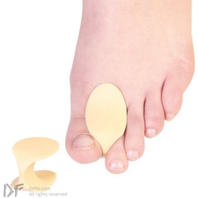 تصویر لا انگشتی مدل طب و صنعت کد ۱۰۳۰۰ پد بین انگشتی طبی برای کاهش درد و اصلاح فشار شست پا در هالوکس والگوس