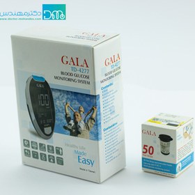 تصویر دستگاه تست قند خون گالا مدل TD4277 به همراه ۵۰ عدد نوار 