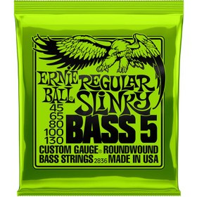 تصویر Ernie Ball 2836 Regular Slinky 5-String Bass 45-130 