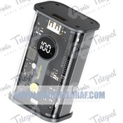 تصویر پاوربانک 10000mAh فست شارژ ویکام مدل WP-333 با بدنه شیشه ای 