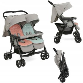 تصویر کالسکه دوقلو مدل Aire Twin Nectar & Mineral جویی joie Aire Twin Nectar & Mineral stroller