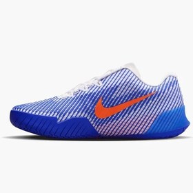 تصویر کفش تنیس مردانه نایک Nike Court Air Zoom Vapor 11 Tennis Shoes- سفید/ آبی 