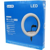 تصویر رینگ لایت 14 اینچی مدل LJJ-36 همراه پایه LJJ-36 Live Stream Holder Ring Light with base