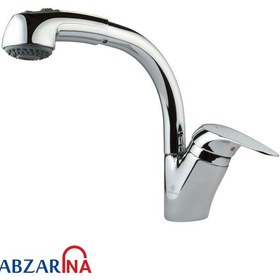 تصویر شیر ظرفشویی شاوری شلنگدار قهرمان مدل آرمال Ghahraman Kitchen Faucet Armal Model