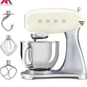 تصویر همزن برقی اسمگ مدل SMF02 کرم پایه استیل Smeg SMF02CR Stand Mixer