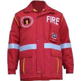 تصویر کاپشن آتش نشانی Fire jacket