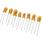 تصویر خازن تانتالیوم ۱۰۰ میکرو فاراد – Tantalum Capacitor 100uF 16V 20% Radial 