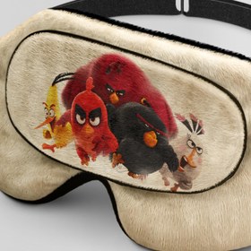 تصویر چشم بند خواب بچگانه کورال طرح پرندگان خشمگین Kids Coral Angry Birds Sleep Mask