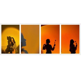 تصویر نور ثابت ال اي دي Sunset light RGB با ريموت 