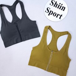 تصویر نیم تنه زنانه زیپی سیملس کاپدار کبریتی سایز Free 