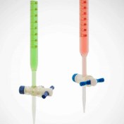 تصویر بورت آزمایشگاهی - شیر تفلون / 10 سی سی burette