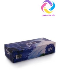 تصویر دستمال کاغذی جعبه ای شکوه 100 برگ 2 لایه 