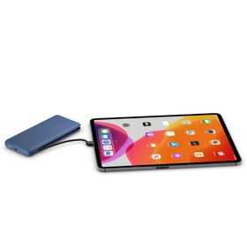 تصویر پاور بانک 10000 میلی آمپر با دو کابل لایتنینگ و USB-C بلکین مدل BPB006btBLK BPB006btBLK