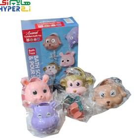 تصویر آبریز حمام کودک حیوانات 2108 