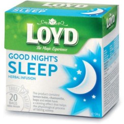 تصویر دمنوش گیاهی مناسب قبل خواب لوید 20 عددی ا LOYD Good Night Sleep Premium Pyramid 20 Teabags LOYD Good Night Sleep Premium Pyramid 20 Teabags